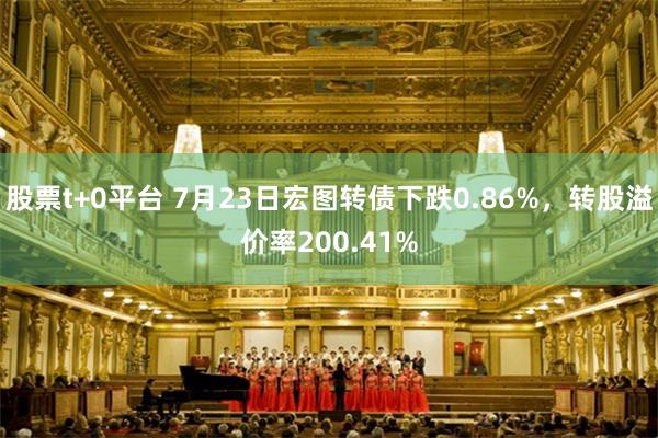 股票t+0平台 7月23日宏图转债下跌0.86%，转股溢价率200.41%