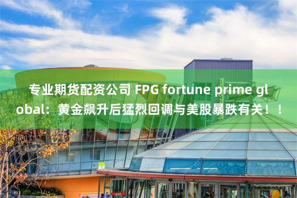 专业期货配资公司 FPG fortune prime global：黄金飙升后猛烈回调与美股暴跌有关！！